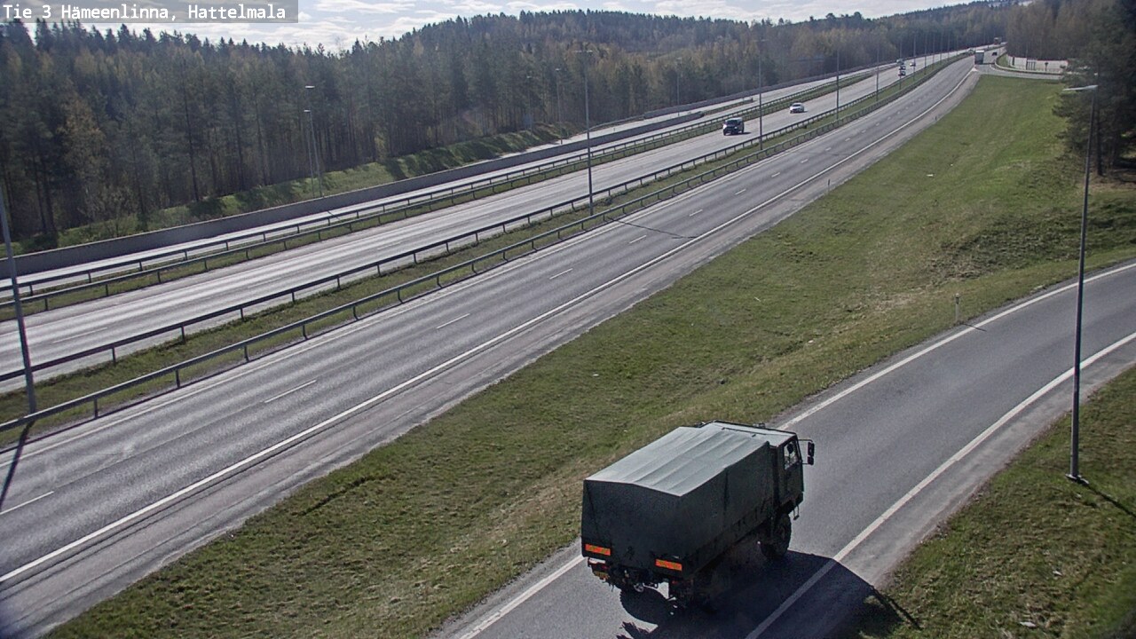 Weather Camera Image Väg 3 Tavastehus, Hattelmala, Hämeenlinna, Kanta-Häme