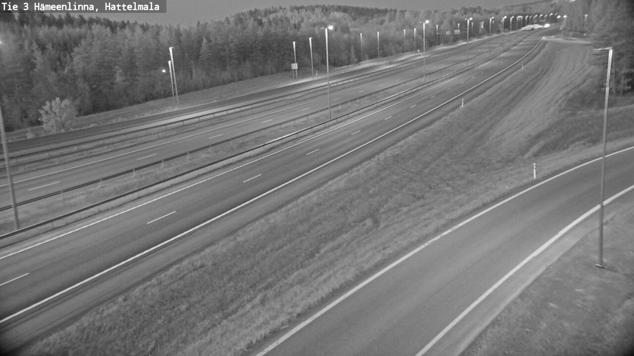 Weather Camera Image Road 3 Hämeenlinna, Hattelmala, Hämeenlinna, Kanta-Häme
