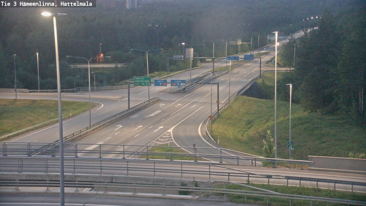 Weather Camera Image Road 3 Hämeenlinna, Hattelmala, Hämeenlinna, Kanta-Häme