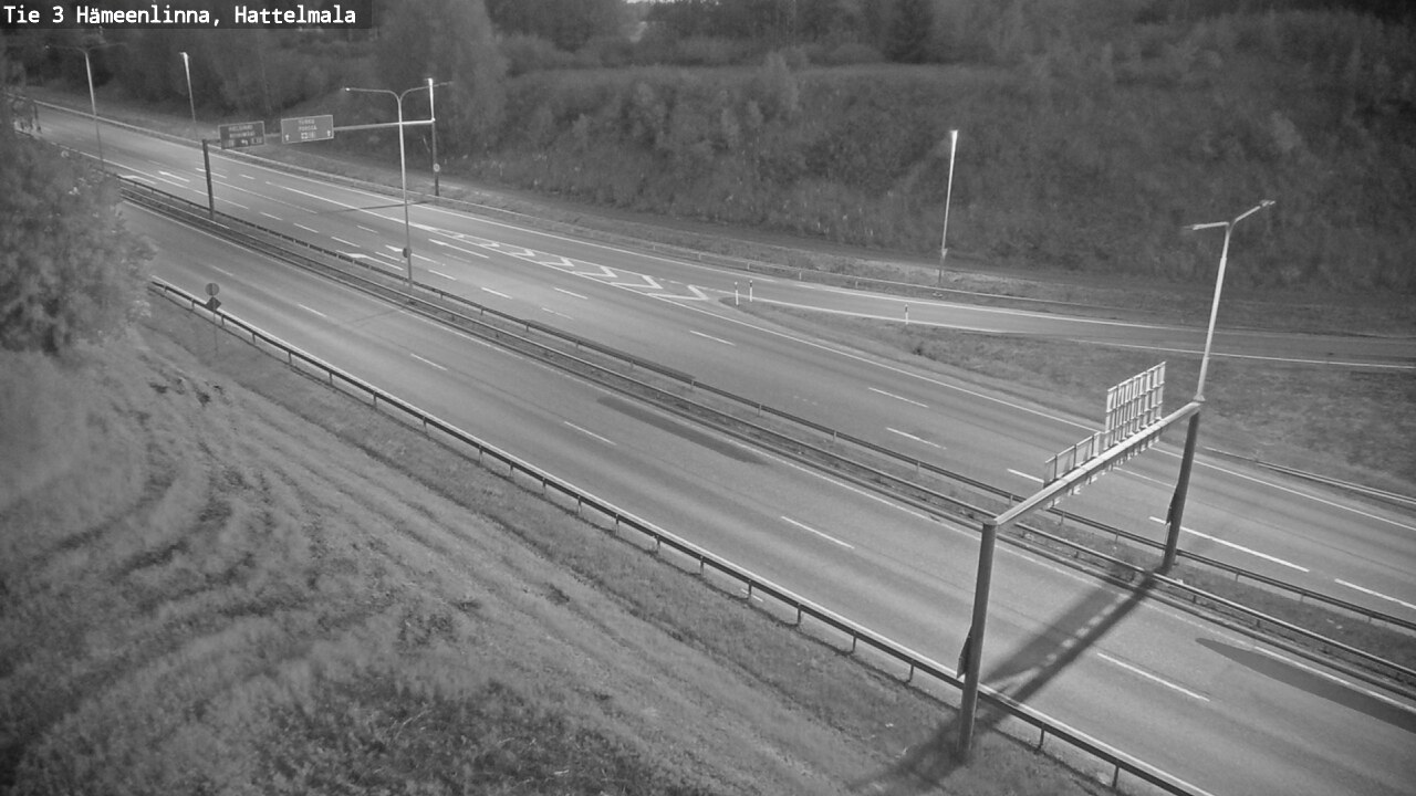 Weather Camera Image Road 3 Hämeenlinna, Hattelmala, Hämeenlinna, Kanta-Häme