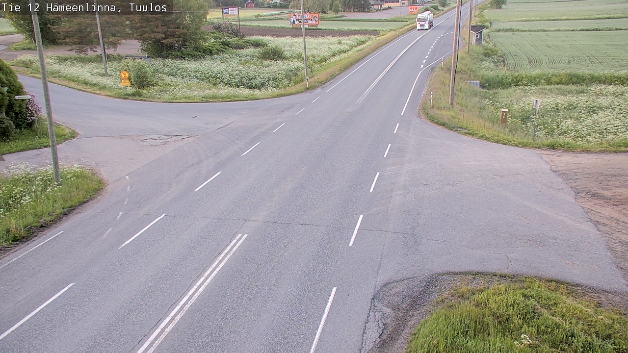 Weather Camera Image Road 12 Hämeenlinna, Tuulos, Hämeenlinna, Kanta-Häme