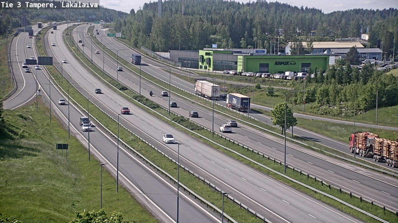 Weather Camera Image Väg 3 Tammerfors, Lakalaiva, Tampere, Pirkanmaa