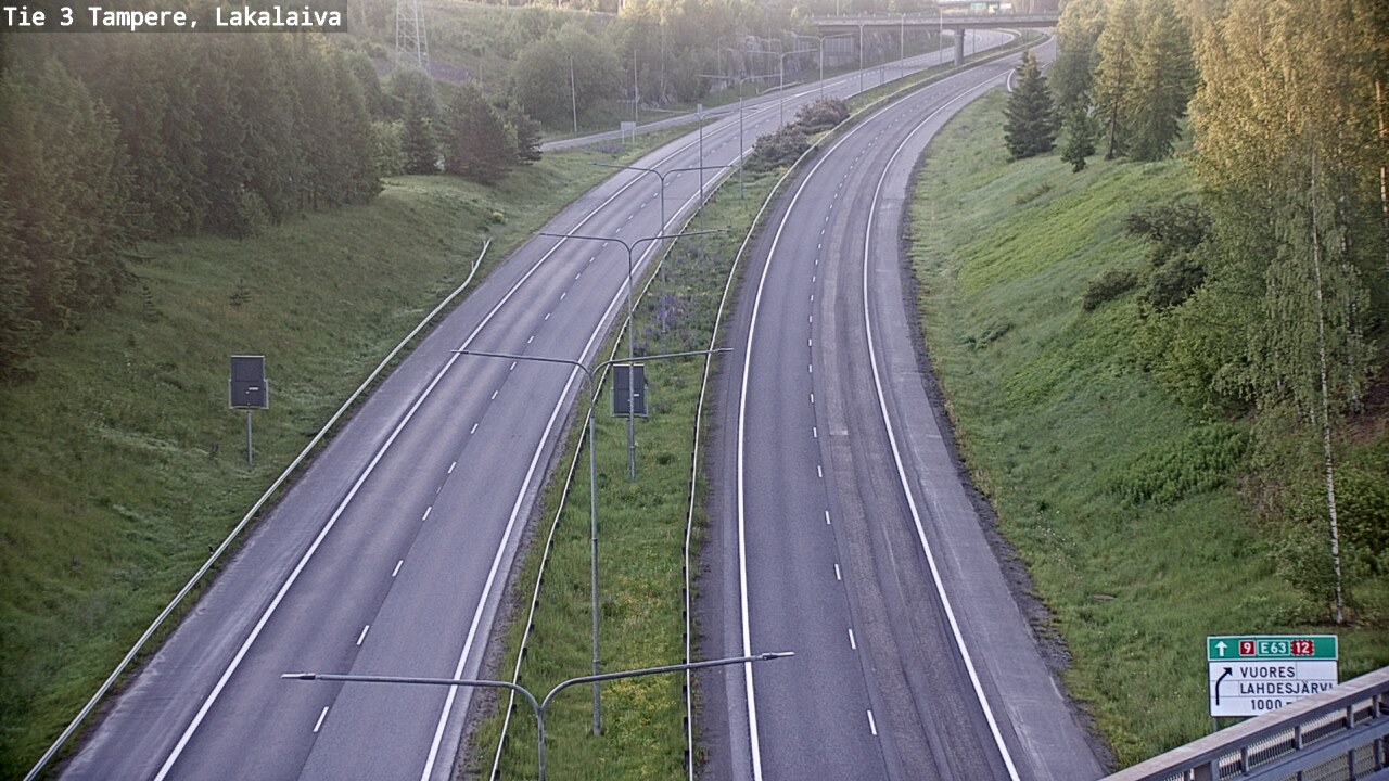 Weather Camera Image Väg 3 Tammerfors, Lakalaiva, Tampere, Pirkanmaa