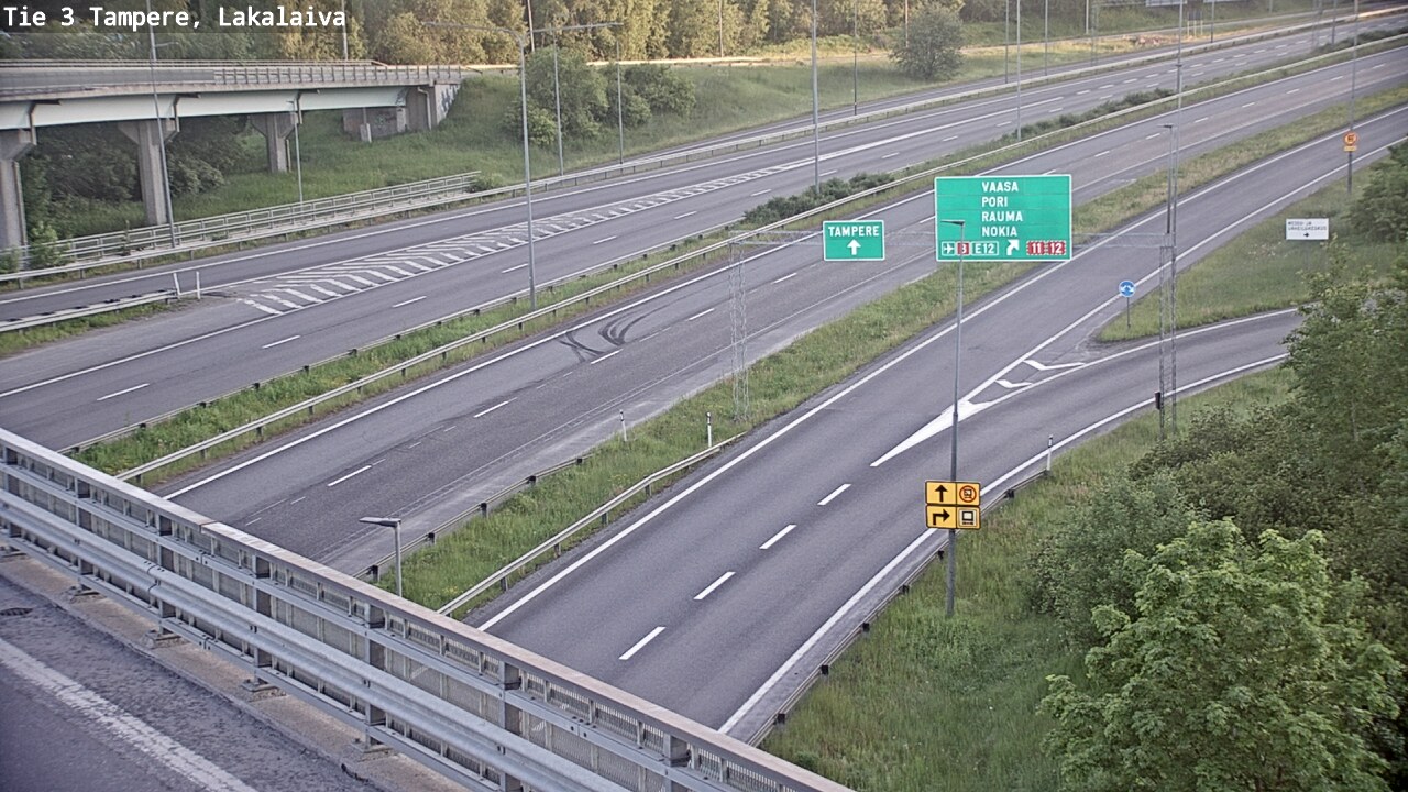 Weather Camera Image Väg 3 Tammerfors, Lakalaiva, Tampere, Pirkanmaa