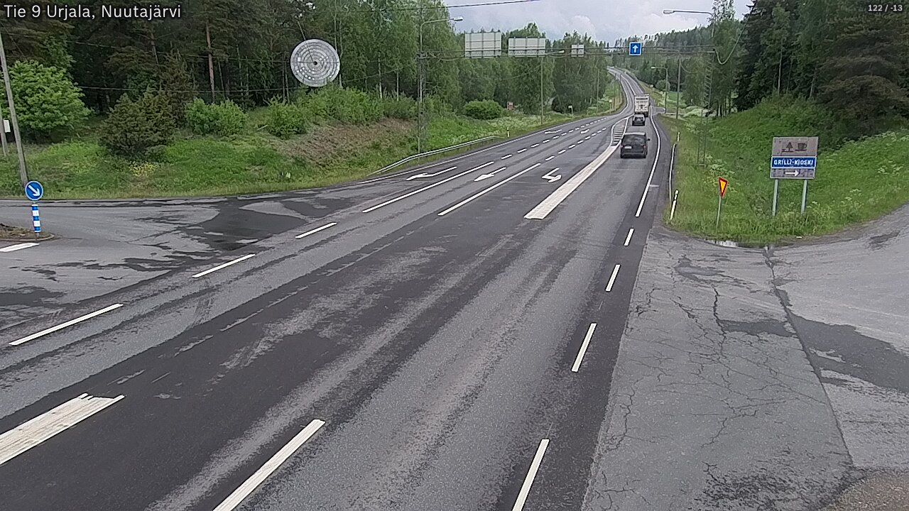 Weather Camera Image Väg 9 Urjala, Notsjö, Urjala, Pirkanmaa