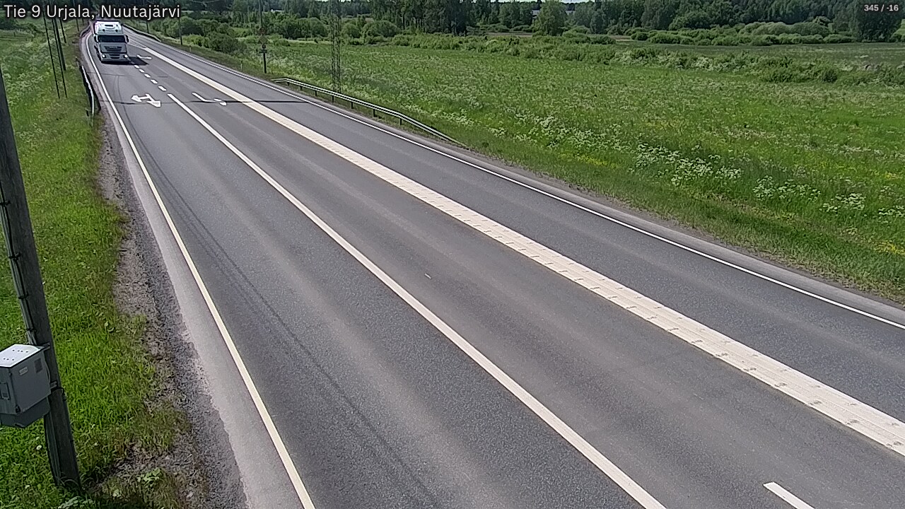 Weather Camera Image Väg 9 Urjala, Notsjö, Urjala, Pirkanmaa