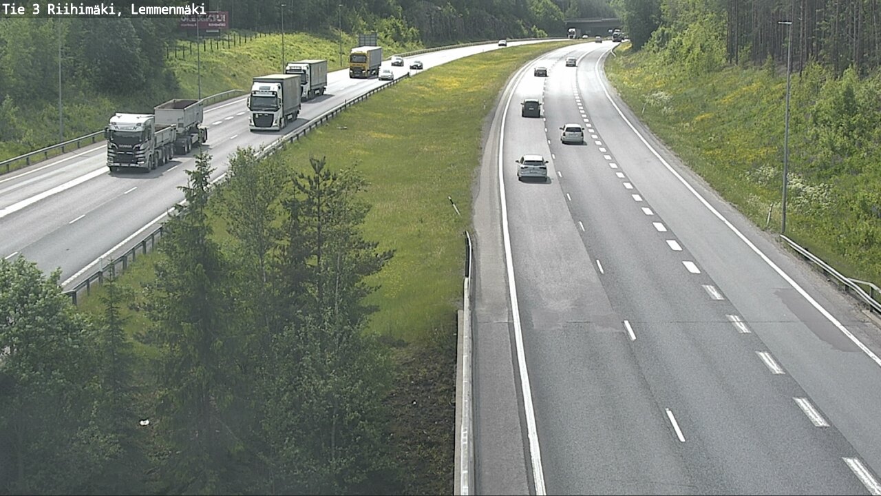 Weather Camera Image Road 3 Riihimäki, Lemmenmäki, Riihimäki, Kanta-Häme