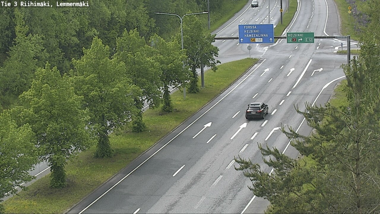 Weather Camera Image Väg 3 Riihimäki, Lemmenmäki, Riihimäki, Kanta-Häme