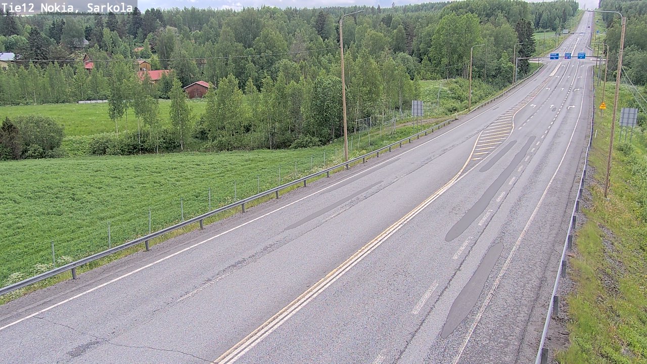 Weather Camera Image Road 12 Nokia, Sarkola, Nokia, Pirkanmaa