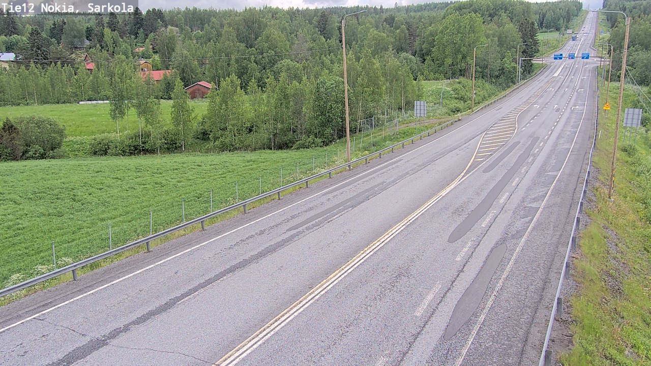 Weather Camera Image Road 12 Nokia, Sarkola, Nokia, Pirkanmaa