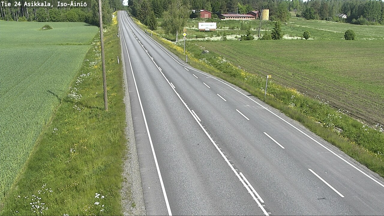 Weather Camera Image Road 24 Asikkala, Iso-Äiniö, Asikkala, Päijät-Häme