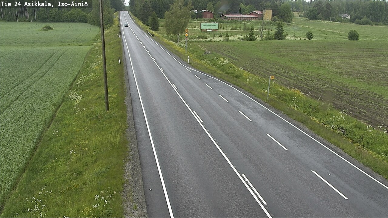Weather Camera Image Väg 24 Asikkala, Iso-Äiniö, Asikkala, Päijät-Häme