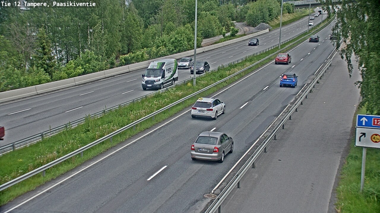 Weather Camera Image Road 12 Tampere, Paasikiventie, Tampere, Pirkanmaa