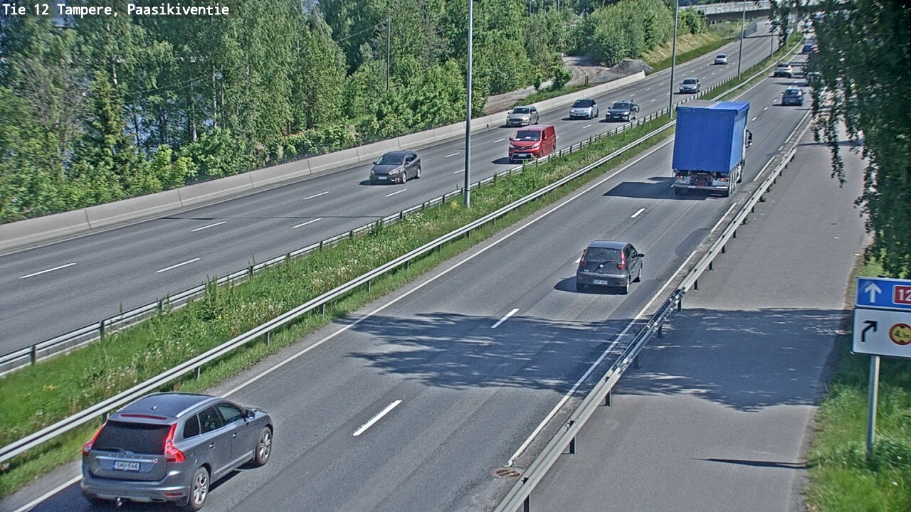 Weather Camera Image Väg 12 Tammerfors, Paasikiventie, Tampere, Pirkanmaa