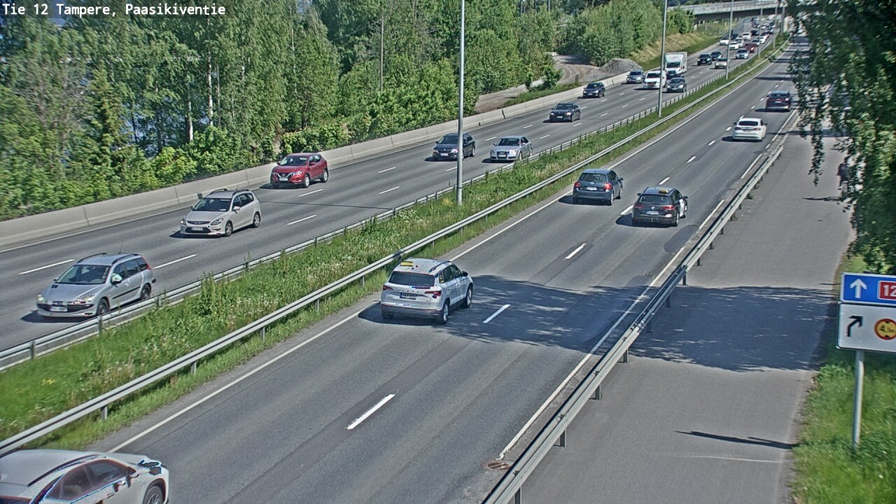 Weather Camera Image Väg 12 Tammerfors, Paasikiventie, Tampere, Pirkanmaa