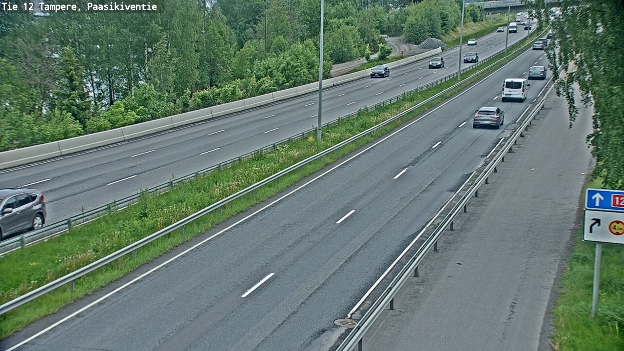 Weather Camera Image Road 12 Tampere, Paasikiventie, Tampere, Pirkanmaa