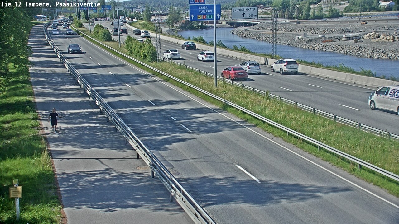 Weather Camera Image Väg 12 Tammerfors, Paasikiventie, Tampere, Pirkanmaa