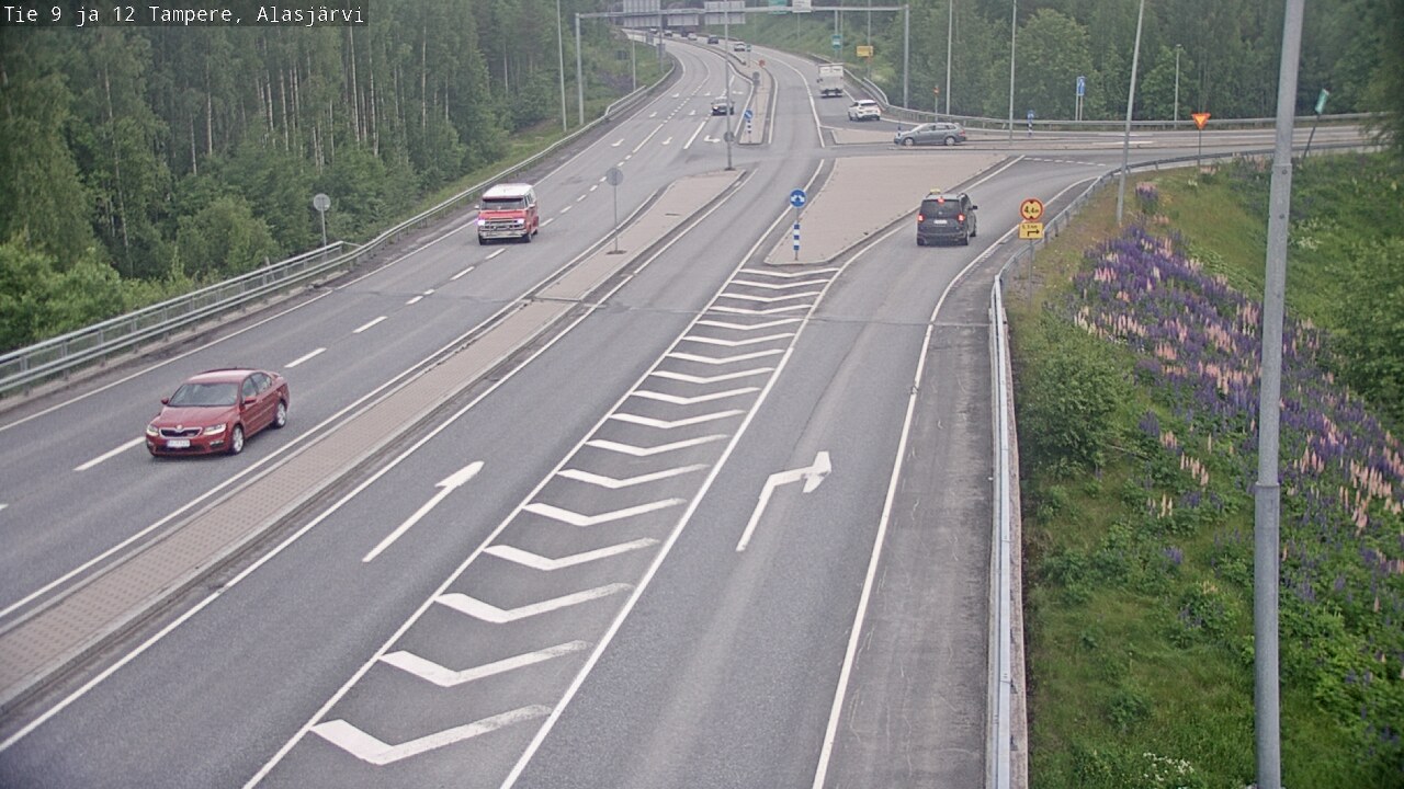 Weather Camera Image Väg 12 Tammerfors, Alasjärvi, Tampere, Pirkanmaa