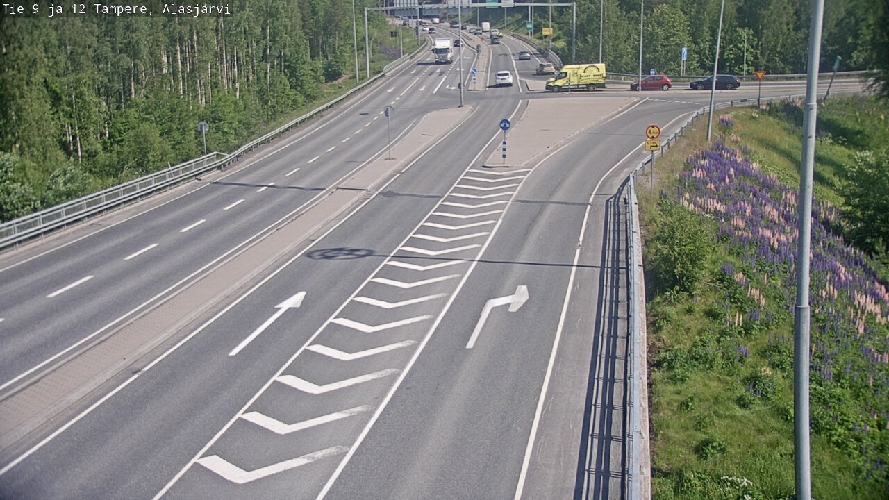 Weather Camera Image Väg 12 Tammerfors, Alasjärvi, Tampere, Pirkanmaa