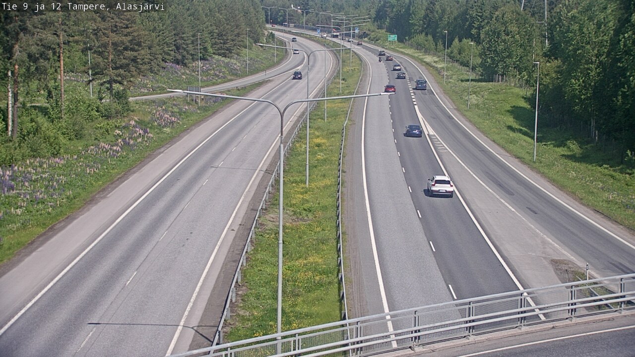 Weather Camera Image Väg 12 Tammerfors, Alasjärvi, Tampere, Pirkanmaa