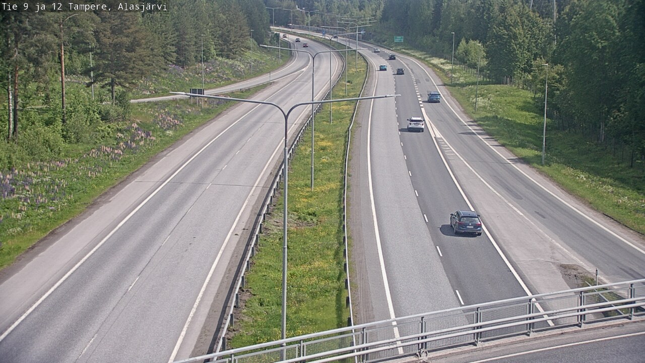 Weather Camera Image Väg 12 Tammerfors, Alasjärvi, Tampere, Pirkanmaa
