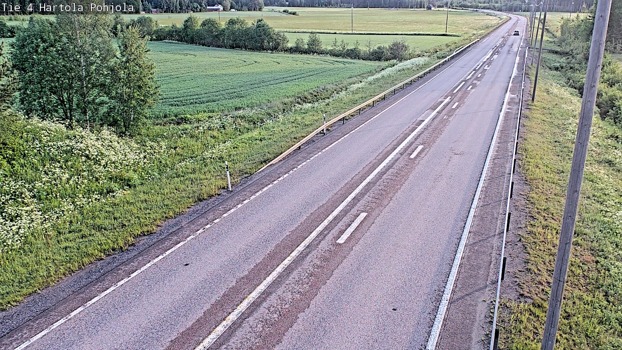 Weather Camera Image Road 4 Hartola, Pohjola, Hartola, Päijät-Häme