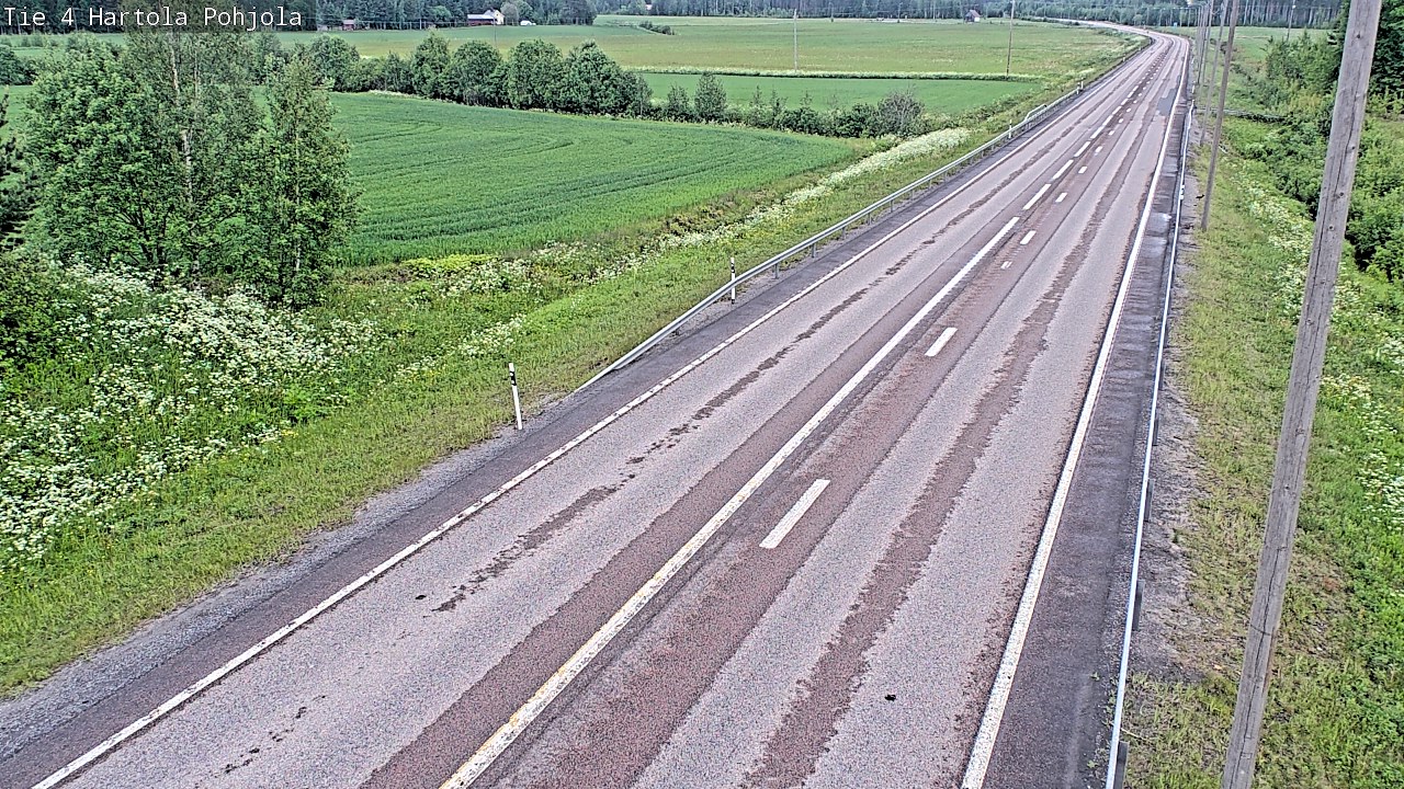 Weather Camera Image Road 4 Hartola, Pohjola, Hartola, Päijät-Häme