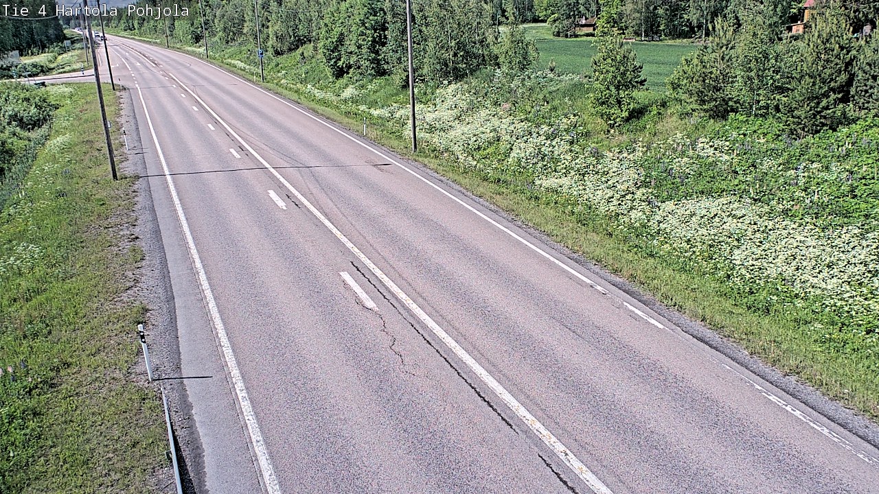Weather Camera Image Road 4 Hartola, Pohjola, Hartola, Päijät-Häme