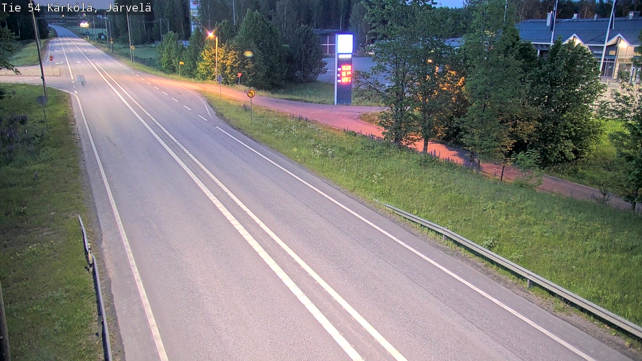 Weather Camera Image Väg 54 Kärkölä, Järvelä, Kärkölä, Päijät-Häme