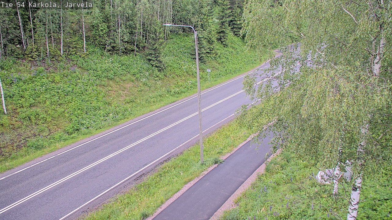 Weather Camera Image Väg 54 Kärkölä, Järvelä, Kärkölä, Päijät-Häme