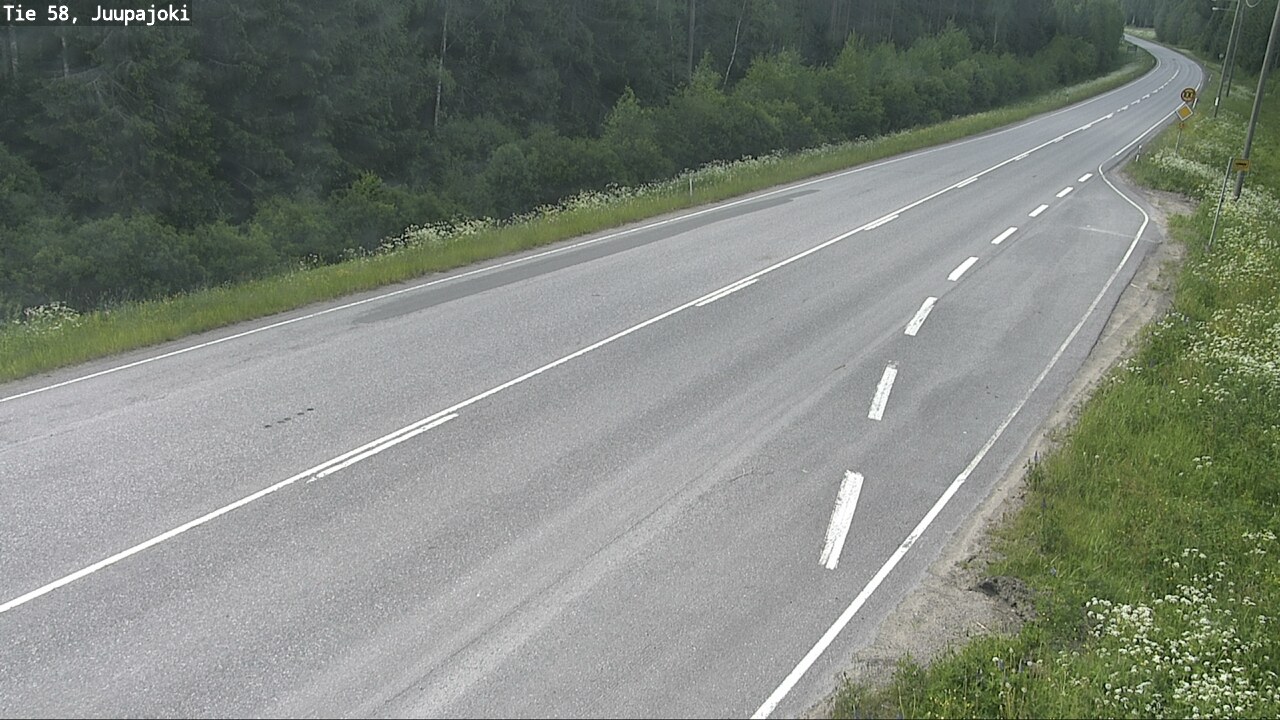 Weather Camera Image Väg 58 Juupajoki, Juupajoki, Pirkanmaa