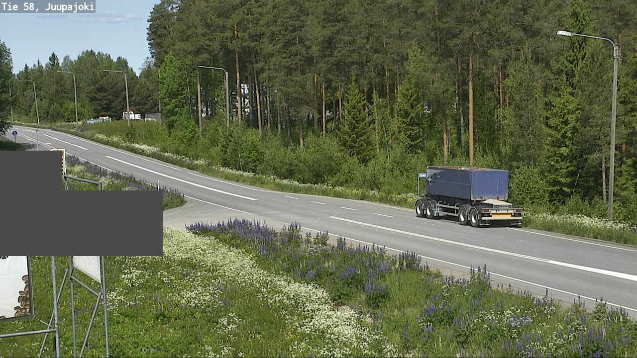 Weather Camera Image Väg 58 Juupajoki, Juupajoki, Pirkanmaa