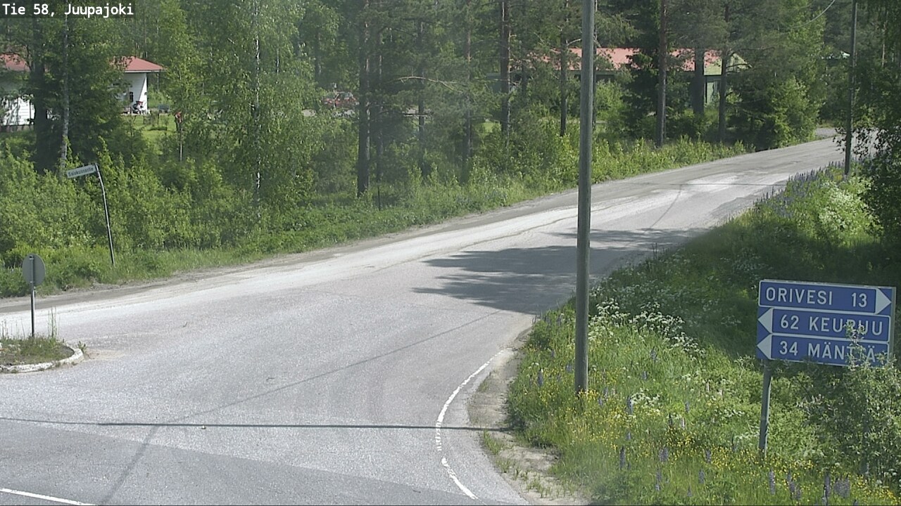 Weather Camera Image Road 58 Juupajoki, Juupajoki, Pirkanmaa