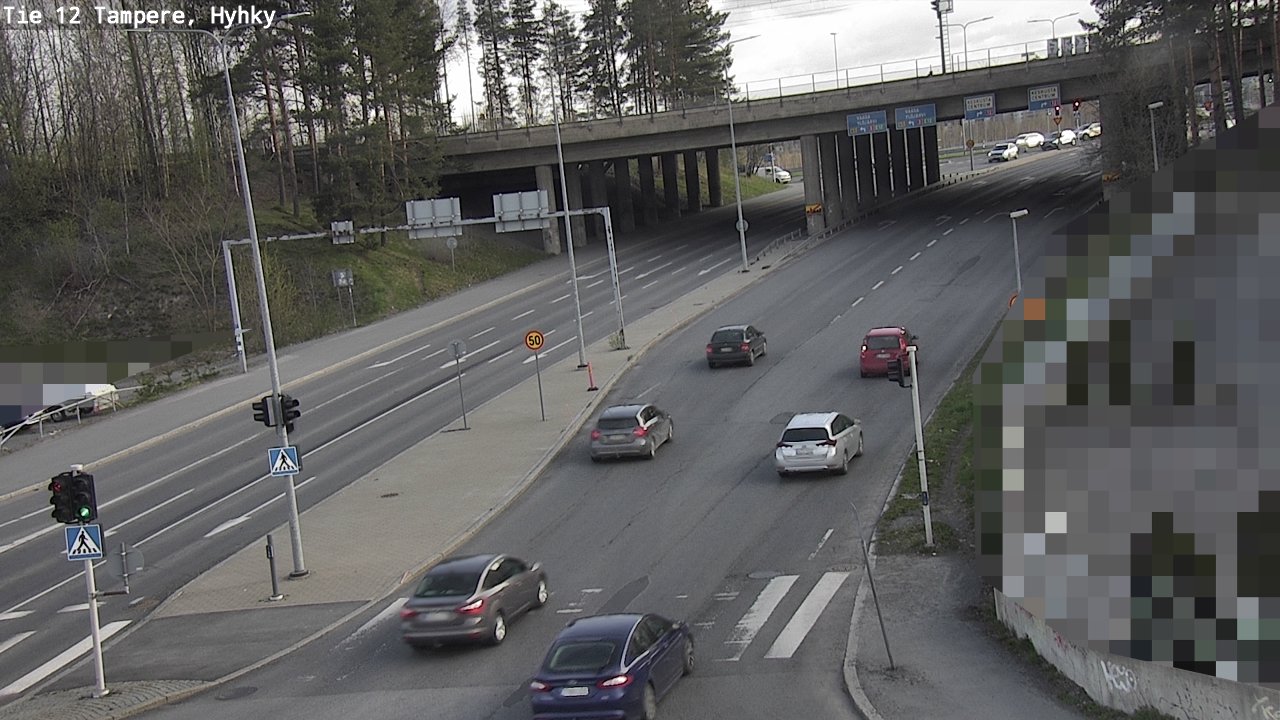 Weather Camera Image Väg 12 Tammerfors, Hyhky, Tampere, Pirkanmaa