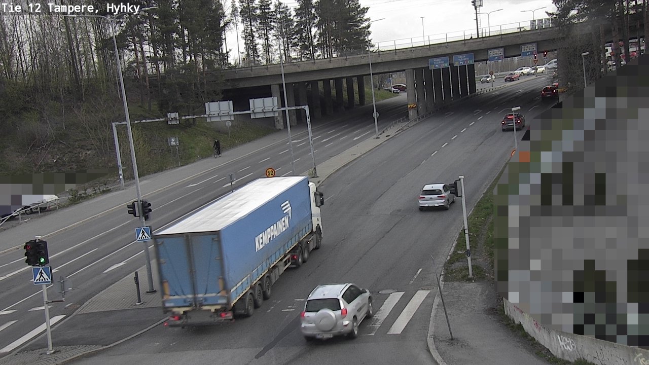 Weather Camera Image Väg 12 Tammerfors, Hyhky, Tampere, Pirkanmaa