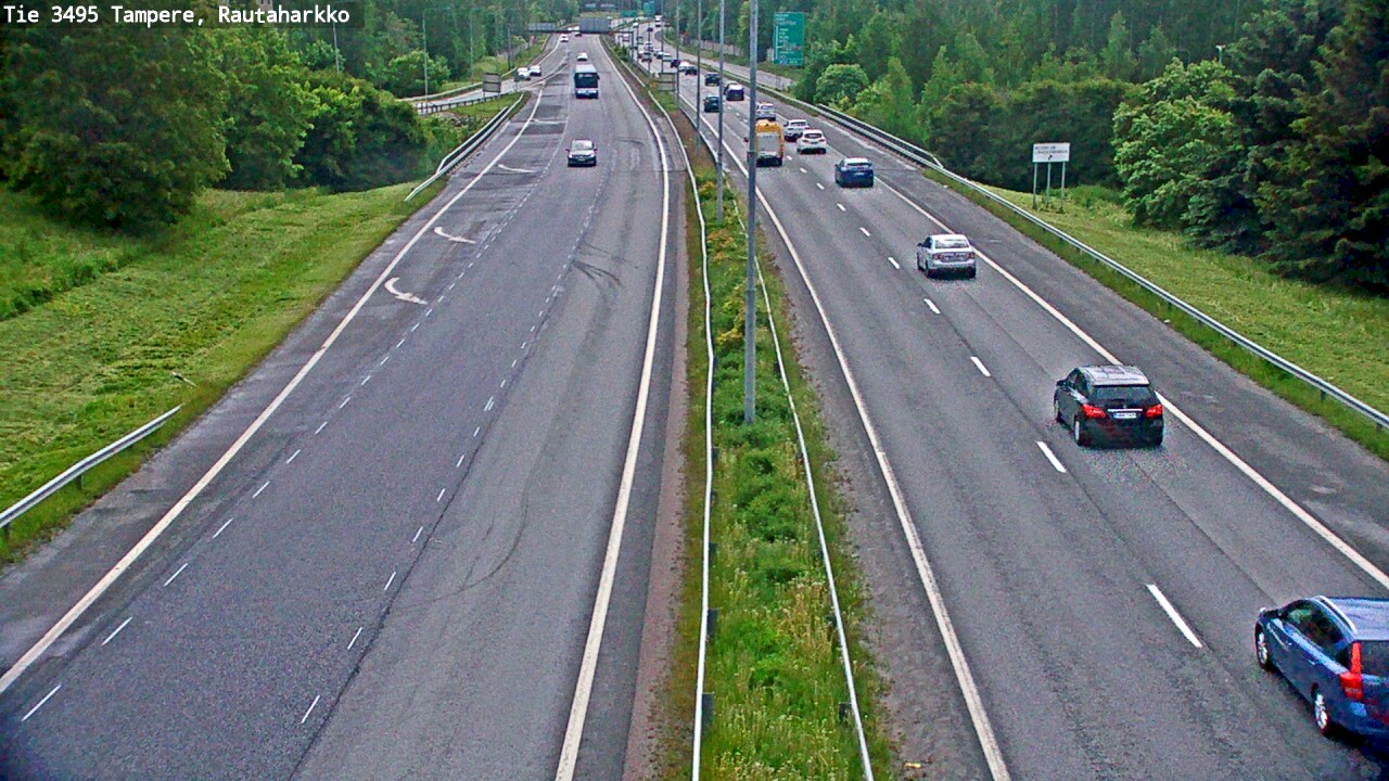 Weather Camera Image Väg 3495 Tammerfors, Rautaharkko, Tampere, Pirkanmaa