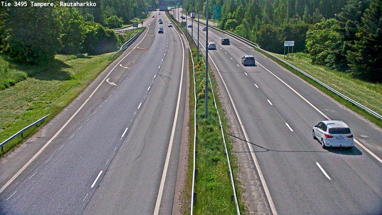 Weather Camera Image Väg 3495 Tammerfors, Rautaharkko, Tampere, Pirkanmaa