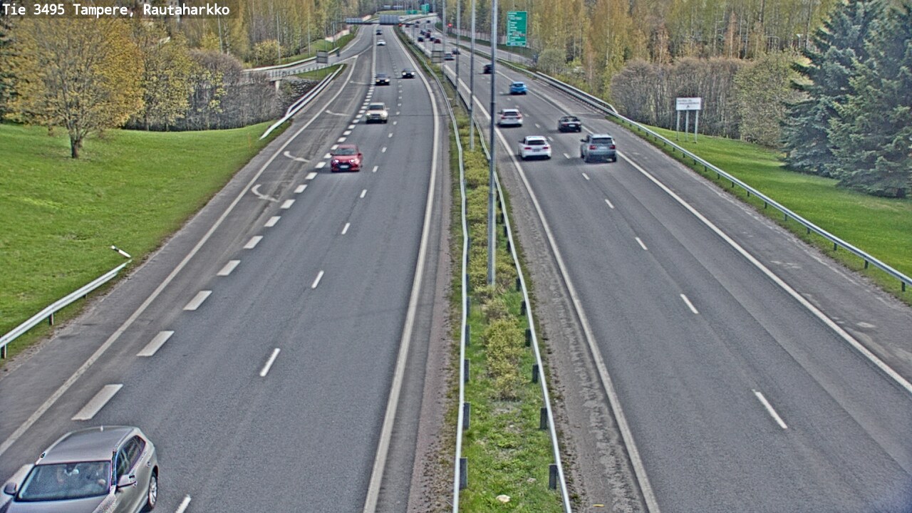 Weather Camera Image Road 3495 Tampere, Rautaharkko, Tampere, Pirkanmaa