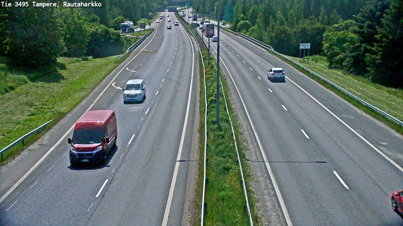 Weather Camera Image Väg 3495 Tammerfors, Rautaharkko, Tampere, Pirkanmaa