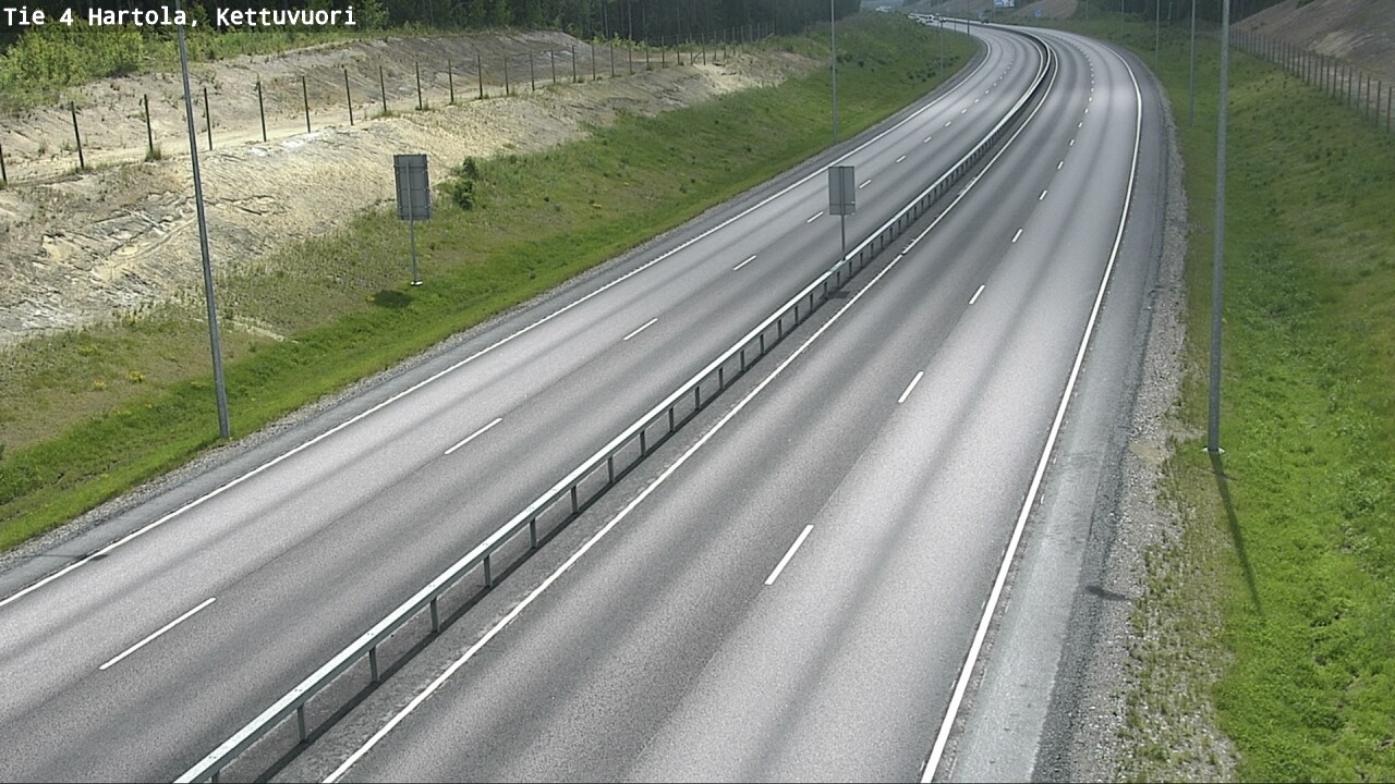 Weather Camera Image Väg 4 Hartola, Kettuvuori, Hartola, Päijät-Häme
