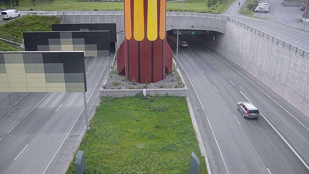 Weather Camera Image Väg 12 Tammerfors, Rantatunneli bom väst, Tampere, Pirkanmaa