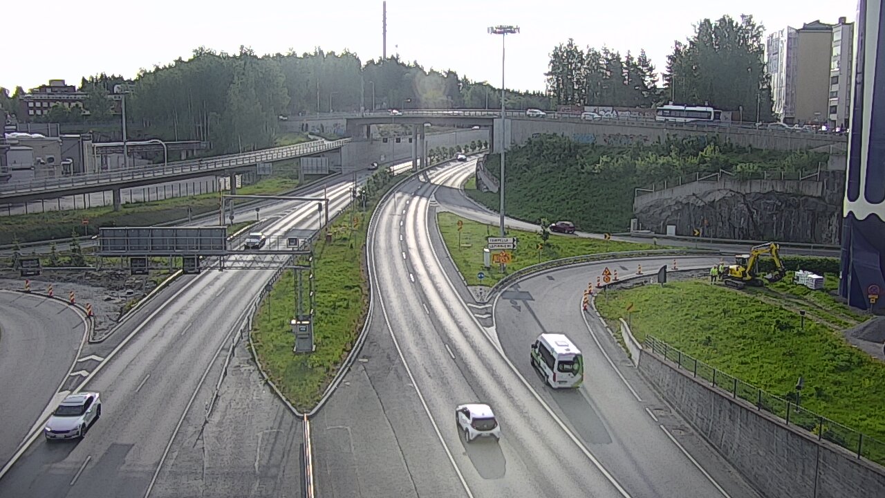 Weather Camera Image Väg 12 Tammerfors, Rantatunneli Armonkallio, Tampere, Pirkanmaa