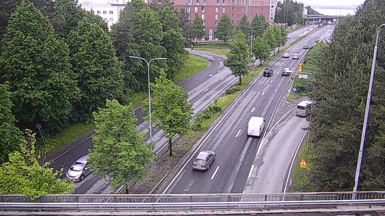 Weather Camera Image Väg 12 Tammerfors, Kalevan puistotie, Tampere, Pirkanmaa