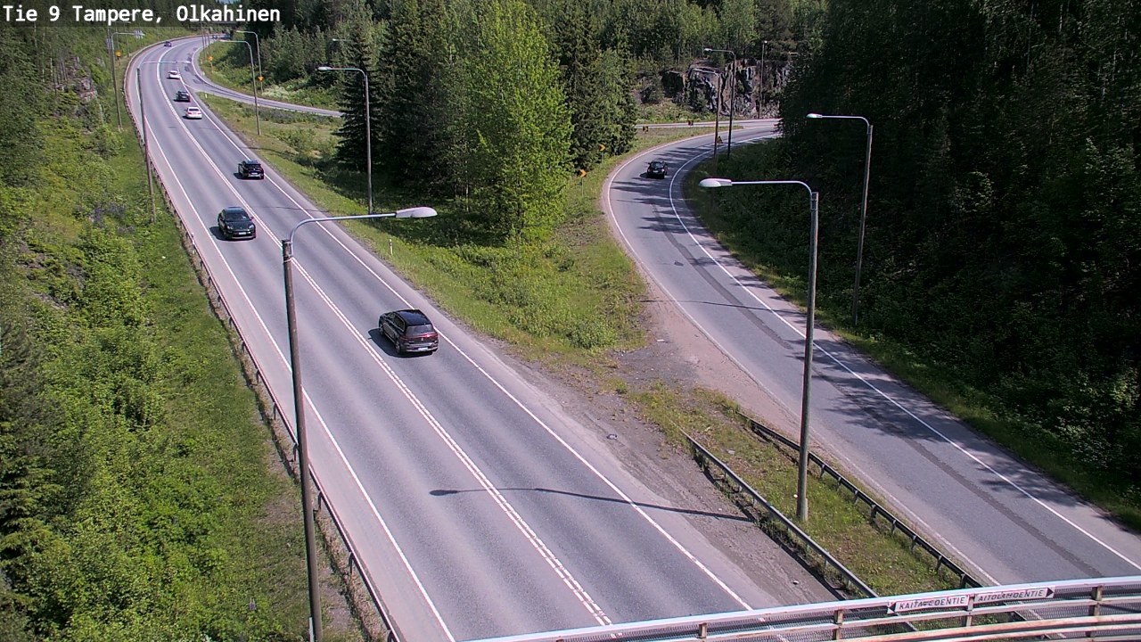 Weather Camera Image Väg 9 Tammerfors, Olkahinen, Tampere, Pirkanmaa