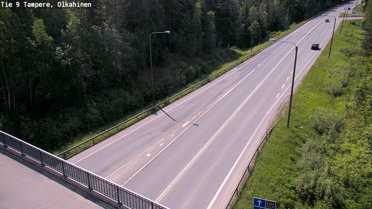 Weather Camera Image Väg 9 Tammerfors, Olkahinen, Tampere, Pirkanmaa