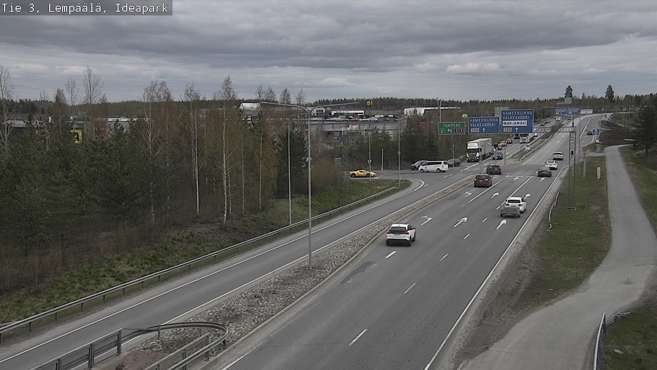 Weather Camera Image Road 3 Lempäälä, Ideapark, Lempäälä, Pirkanmaa