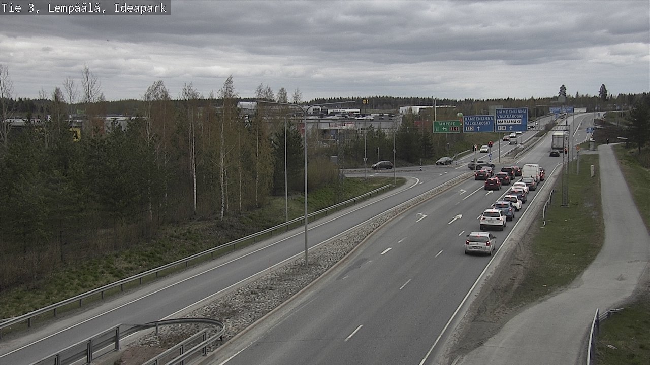 Weather Camera Image Road 3 Lempäälä, Ideapark, Lempäälä, Pirkanmaa