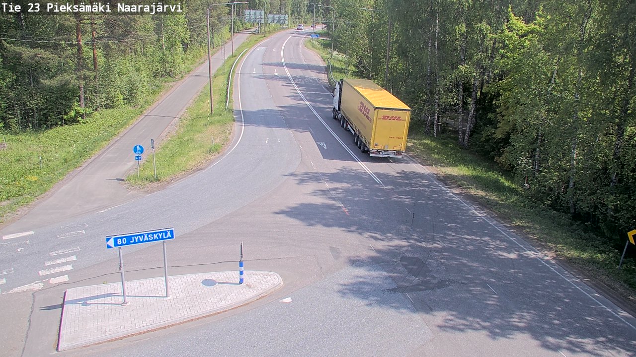 Weather Camera Image Road 23 Pieksämäki, Naarajärvi, Pieksämäki, Etelä-Savo