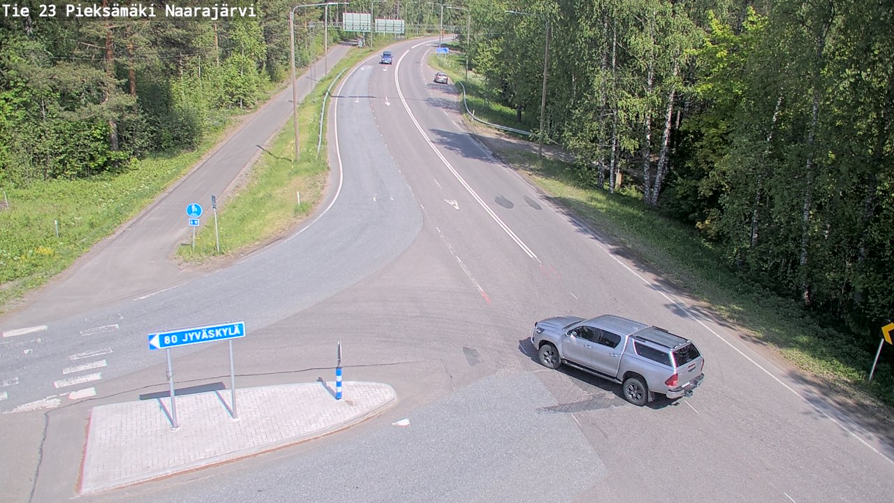 Weather Camera Image Road 23 Pieksämäki, Naarajärvi, Pieksämäki, Etelä-Savo