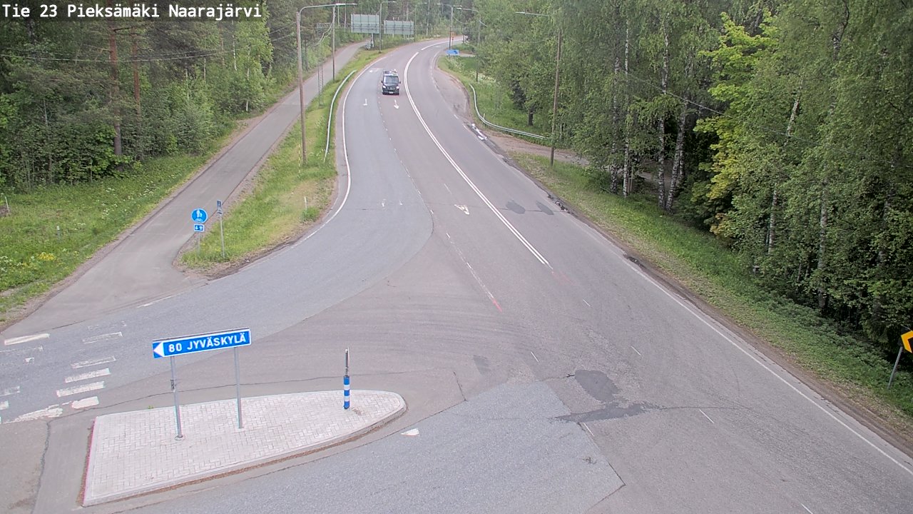 Weather Camera Image Road 23 Pieksämäki, Naarajärvi, Pieksämäki, Etelä-Savo